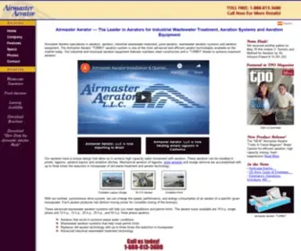 Airmasteraerator.com(Aerators Wastewater Treatment Aeration Systems Aeration Equipment) Screenshot