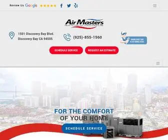 Airmastersbayarea.com(AC Repair Discovery Bay) Screenshot