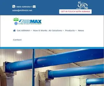 Airmax.net(Fabric Ducting and Industrial Air Ventilation Systems) Screenshot