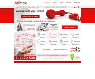 Airmax.pl(Dostawca najszybszego internetu z gwarancją zasięgu) Screenshot