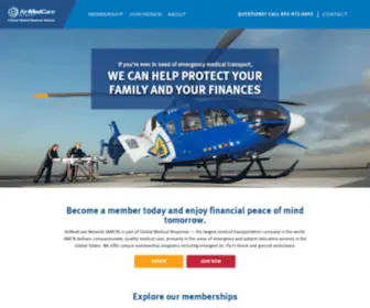 Airmedcarenetwork.com(Airmedcare network) Screenshot