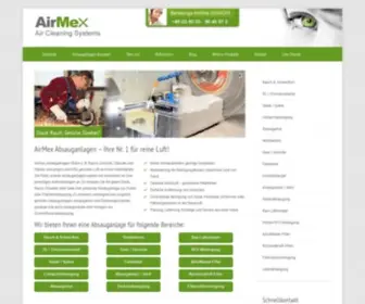 Airmex-Absauganlagen.de(Absaugunganlagen für Industrie & Handwerk) Screenshot