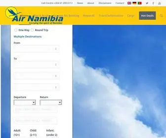Airnamibia.com(Fly to Namibia) Screenshot