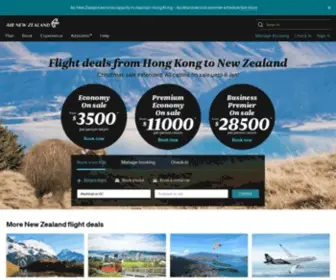 Airnewzealand.com.hk(Air New Zealand) Screenshot