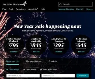 Airnewzealand.com(United States Official Site) Screenshot