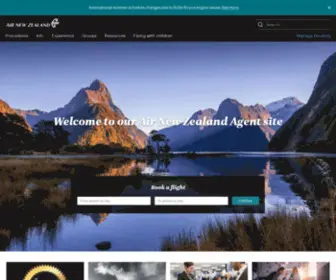 Airnzagent.com.au(Air New Zealand) Screenshot