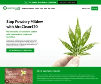 Airoclean420.com(The NASA developed AiroClean420) Screenshot