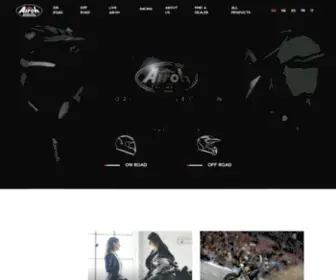 Airoh.com Screenshot
