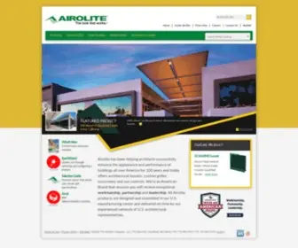 Airolite.com(Airolite louvers achieve a balance between form and function on your architectural louver projects) Screenshot