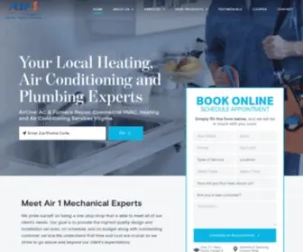 Airone360.com(Northern VA HVAC AC Furnace Repair) Screenshot