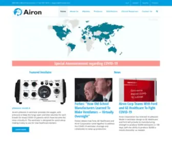 Aironusa.com(Airon Corporation) Screenshot