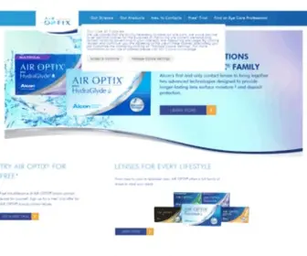 Airoptix.com(AIR OPTIX® Monthly Contact Lenses) Screenshot