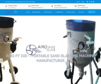 Airoshotblast.in(Shot Blasting Machine Manufacturer's in India) Screenshot