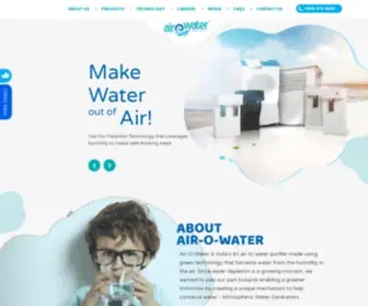 Airowater.com(Atmospheric water generator) Screenshot