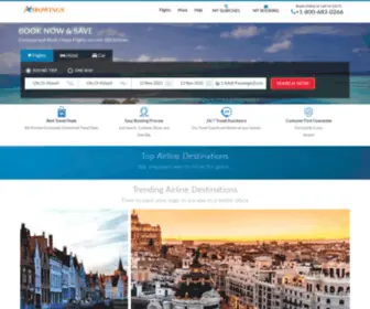 Airowings.com(Book Cheap Flights & Hotels) Screenshot