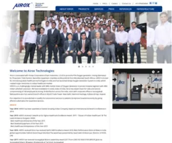 Airoxtechnologies.com(AIROX has been a pioneer in Health Care Sector in India with its quality products. Airox) Screenshot