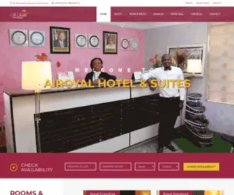 Airoyalhotel.com(Hotel & Suites) Screenshot