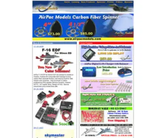 Airpacmodels.com(AirPac Models) Screenshot