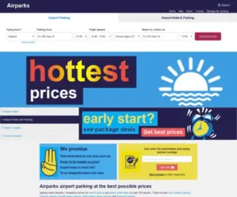 Airparks.com(Airport parking deals) Screenshot