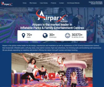 Airparx.com(Indoor Play Parks Manufactured By Airparx) Screenshot