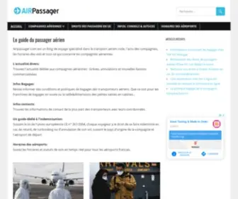 Airpassager.com(Blog) Screenshot