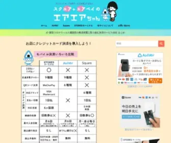 Airpay-Creditcard.com(AirPAY(エアペイ)でクレジットカード決済を導入しよう) Screenshot