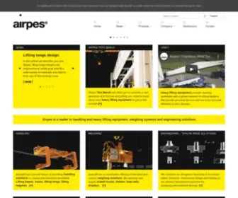 Airpes.com(Lifting equipment supplier) Screenshot