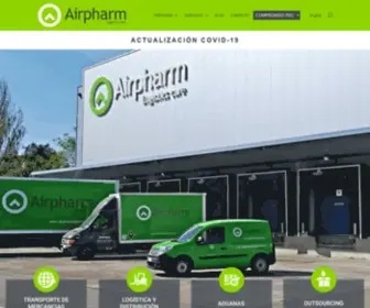 Airpharmlogistics.com(Empresa de Logística y Transporte) Screenshot