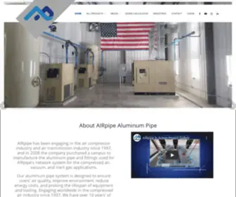 Airpipeusa.com(AIRpipe Aluminum Pipe Home) Screenshot