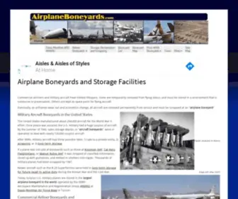 Airplaneboneyards.com(Airplane boneyards) Screenshot