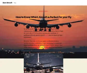 Airplanebuying.com(Best Aircraft) Screenshot