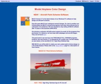 Airplanecolor.com(Model Airplane Color Design) Screenshot