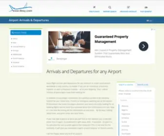 Airport-Arrivals-Departures.com(Find Arrivals and Departures from Airports worldwide and get all information on one page) Screenshot