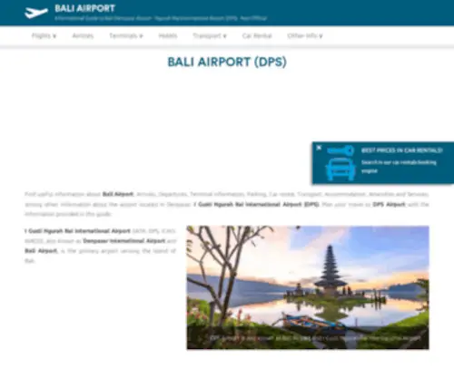 Airport-Bali.com(Bali Airport (DPS)) Screenshot