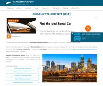 Airport-Charlotte.com(Informational Guide to Charlotte International Airport (CLT)) Screenshot