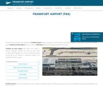 Airport-Fra.com(Site about Frankfurt Airport (FRA)) Screenshot