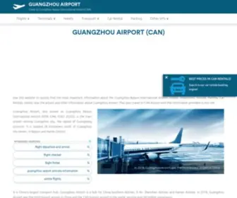 Airport-Guangzhou.com(Guangzhou Airport (CAN)) Screenshot