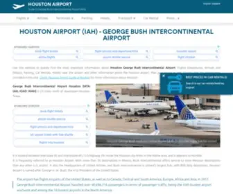Airport-Houston.com(Guide to Houston George Bush Intercontinental Airport (IAH)) Screenshot