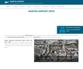Airport-Nantes.com(Informational guide dedicated to Nantes Atlantique International Airport (NTE)) Screenshot
