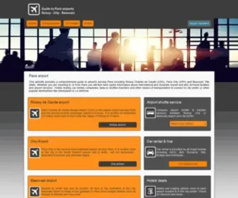 Airport-Paris.com(Information Site about Paris Airport) Screenshot