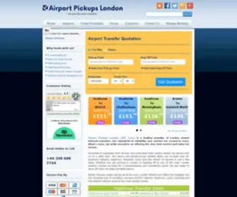 Airport-Pickups-London.com(London Airport Transfers to Airport) Screenshot