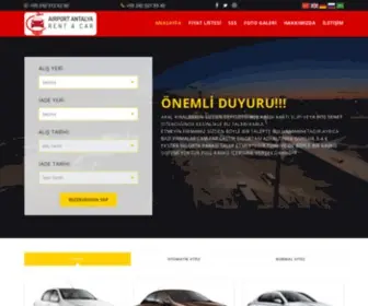 Airportantalyarentacar.com(Airport Antalya Rent A Car) Screenshot