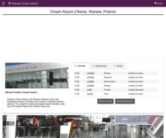 Airportchopin.com(Chopin Airport) Screenshot