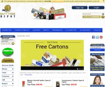 Airportcigarettes.com(Cheap Cigarettes &amp; Online Cigars) Screenshot