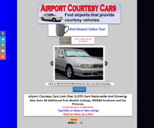 Airportcourtesycars.com(FBO Courtesy Cars) Screenshot