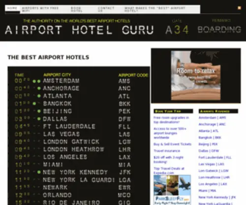 Airporthotelguru.com(Travel blog) Screenshot