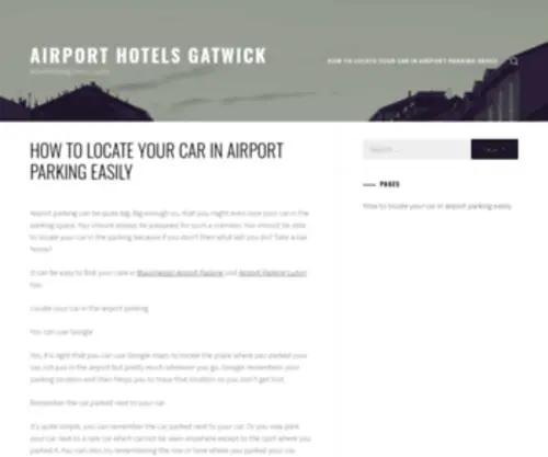 Airporthotelsgatwick.org(London Gatwick (LGW) Airport Hotels) Screenshot