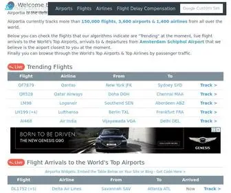 Airportia.com(Flight tracker) Screenshot