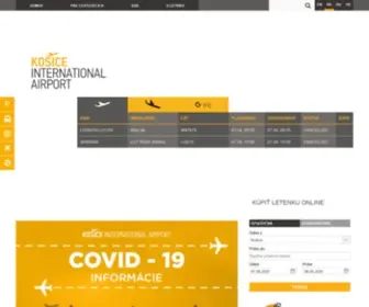 Airportkosice.sk(Oficiálna stránka) Screenshot