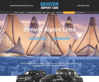 Airportlimousinedenver.com(Denver Airport Limousine) Screenshot